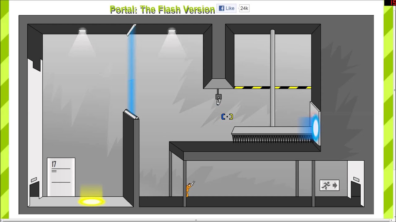 Speedstep speedruns: Portal flash version,Part 1 - YouTube