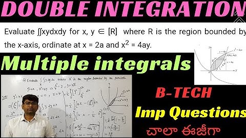 double integration|multiple integrals|btech maths #doubleintegration #btech #m1  #doubleintegrals