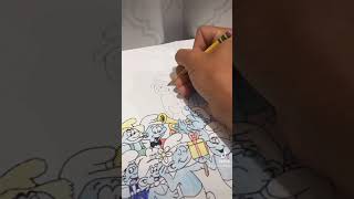Drawing Lazy Smurf