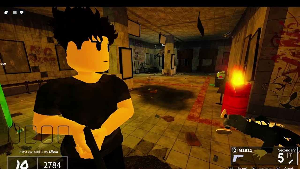 Me and my friend played a zombie game!