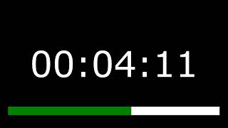 Countdown Timer 10 Minutes (No Sound) 600 Seconds | Time Bar 6 Digit Number Basic Arial Font Style