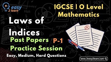 Laws of Indices Past Papers Practice Session | O level Math 4024 | IGCSE Math 0580