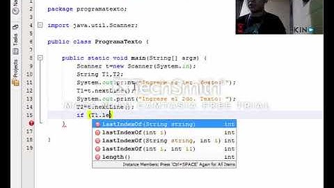 Programa en JAVA: Comparación de Dos Textos