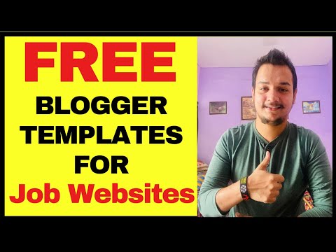 Best Free Blogger Templates For Job Websites - Professional Job Site Blogger Templates For Free