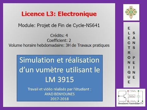 NS641-Simulation et réalisation d’un vumètre utilisant le LM 3915