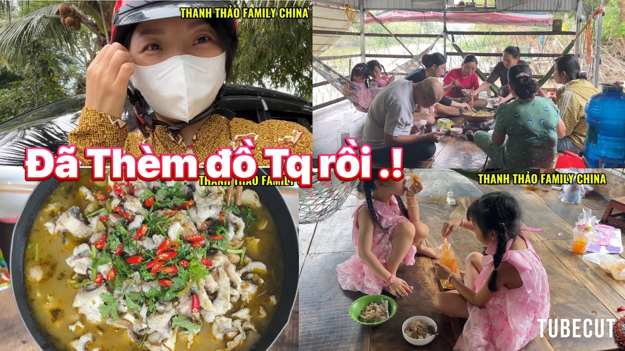 Bạn Châu Quảng Tây Trổ Tài Nấu Món CÁ NẤU CẢI CHUA Trung Quốc,Mọi người chia Tay Mẹ Xuân về lại SG.!