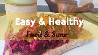 Easy &amp; Healthy II ; Purple Toast and Tea
