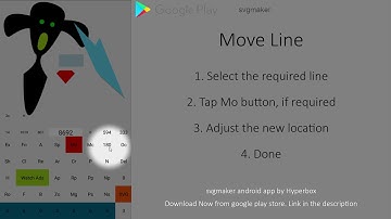 How to move the line of the shape in svgmaker android app