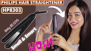 PHILIPS HP 8303/06 Hair Straightener (Black) Review and Demo - YouTube