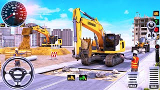 City Highway Road Excavator Heavy Construction - Construction Simulator Game - Android Gameplay screenshot 4