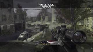 MW3 360 No Scope Killcam with Reactions on Fallen - Modern Warfare 3