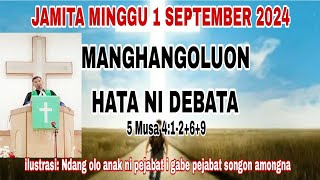 Download lagu JAMITA MINGGU 1 SEPTEMBER 2024: MANGHANGOLUHON HATA NI DEBATA (5 MUSA 4:1-2 6-9)