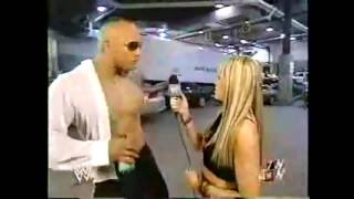 (HD) Lilian Interviews The Rock before Backlash 03