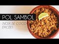 Pol sambol noix de coco pice  recette sri lankaise