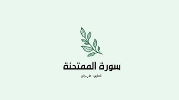 سورة الممتحنة | علي جابر