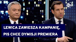 Biedroń: Wezwania do dymisji premiera i szefa MON to głosy z Kremla @TVN24