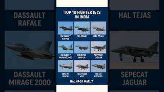 Top 10 Fighter Jets of  India🇮🇳 #shorts #militarycomparison