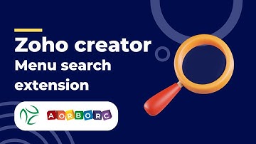Streamline Your Zoho Creator Experience with the Menu Search Extension