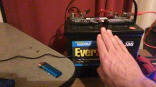 WalMart EverStart Deep cycle Marine Battery with charger and inverter review