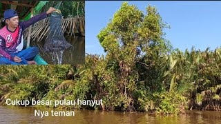 PULAU HANYUT SATU ini cukup besar di saat saya mancing udang dan mendapatkan hasil yang melimpah