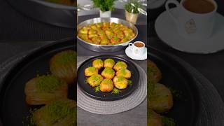 Kaymak-Pistazien-Baklava | Kaymak Pistachio Baklava | Fıstıklı Kaymaklı Baklava #shorts