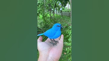 Kibtoy Blue Bird toy simulation electric singing bird can call and move