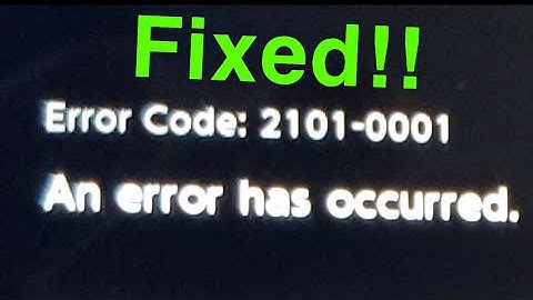 Nintendo Switch Error Code 2101-0001 FIX!