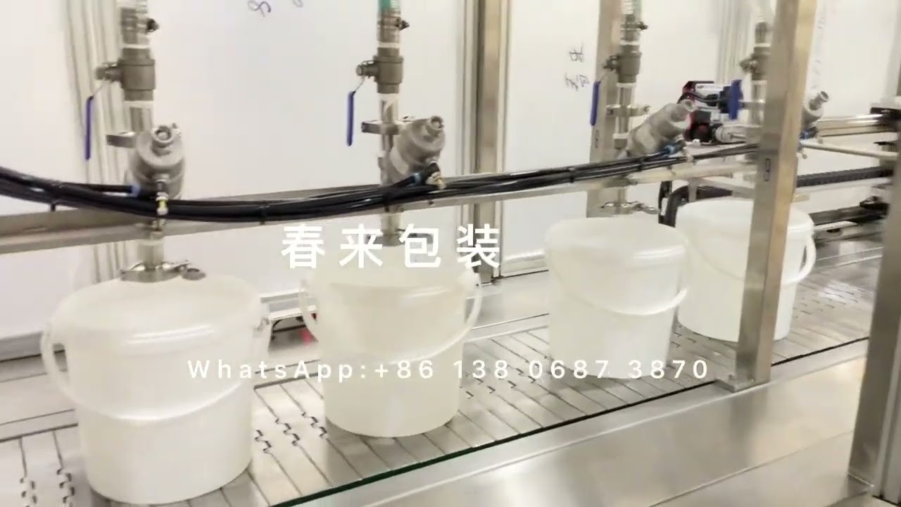 Big Bucket filling line: including bucket denester filling capping