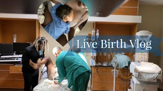 RAW NO EPIDURAL LABOR DELIVERY LIVE BIRTH VLOG | 29 HOURS OF LABOR \& WHAT ACTUALLY HAPPENS | BABY #4