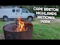 Our first night in cape breton highlands national park