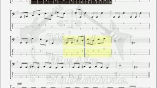 Deep Purple   Smoke Of The Water BASS GUITAR TAB chords