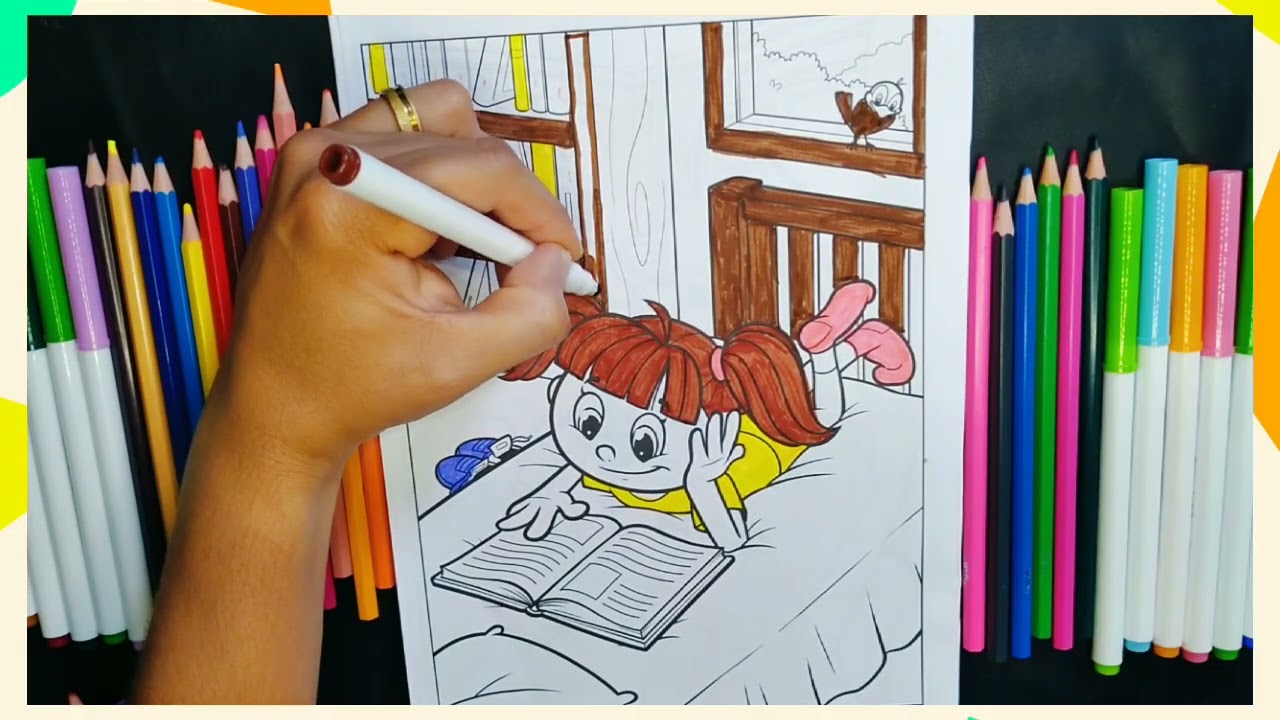 COLORINDO A MENINA 