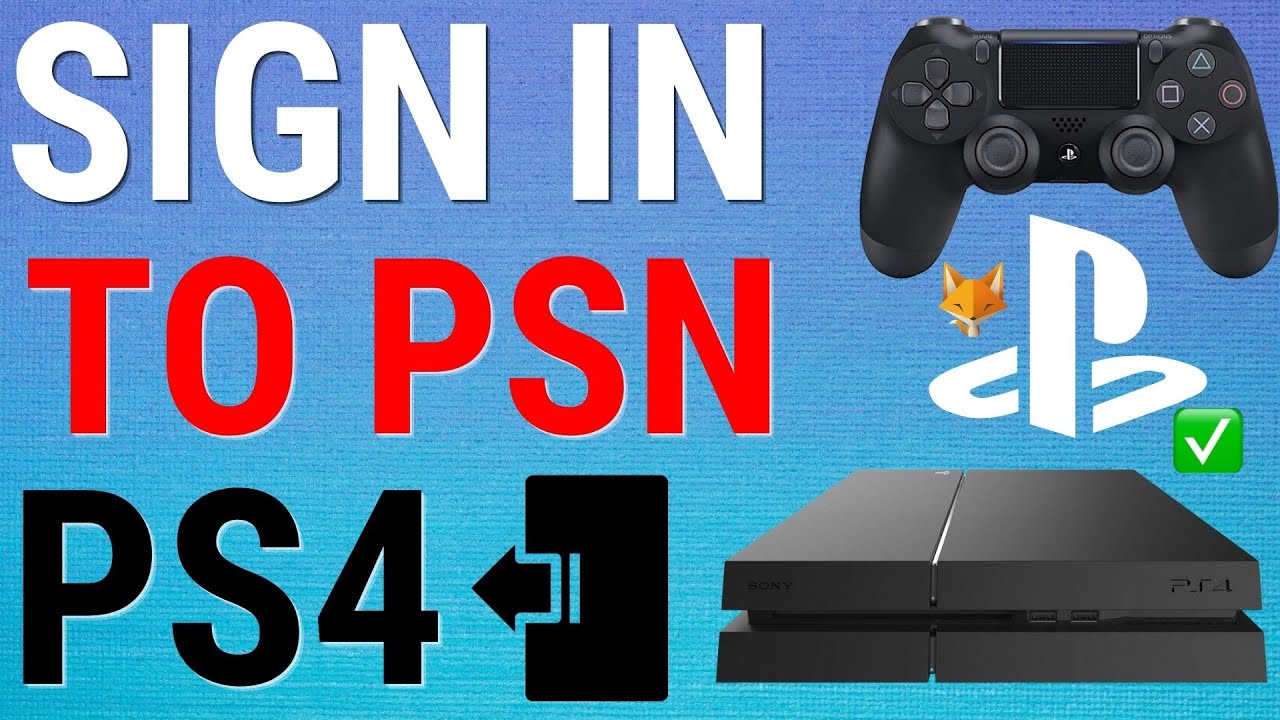 How To Sign In To on PS4 - YouTube