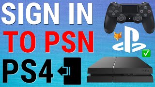 How To Sign In Into PlayStation Network On PS4 #ps4