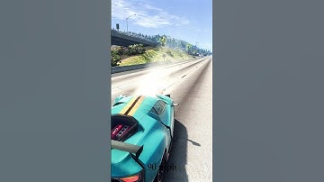 Civetta Scintilla GTr vs Bollard - BeamNG.Drive #shorts