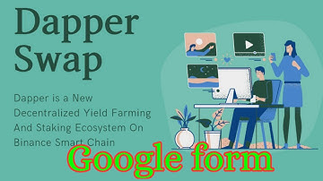 #airdrop DapperSwap Google form