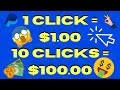 Make Up To $100 Every Day With Easy Clicks 😵💰😀 | Make Money Online in 2021.