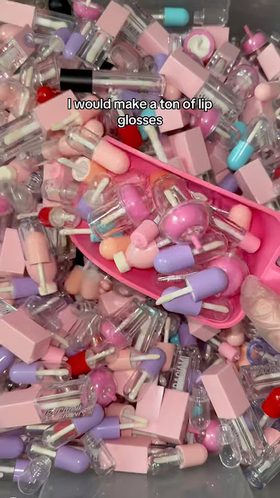 Over a hundred wrong lipgloss tubes my vendor has sent me this year 😵‍💫 #lipgloss #shorts
