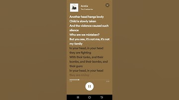 Thumbnail of Zombie Lyrics - The Cranberries