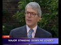 Sky News | John Major Resigns | 22 June 1995