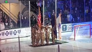 Vince leading the Color Guard detail at the MSU hockey game🇺🇲💪 screenshot 5