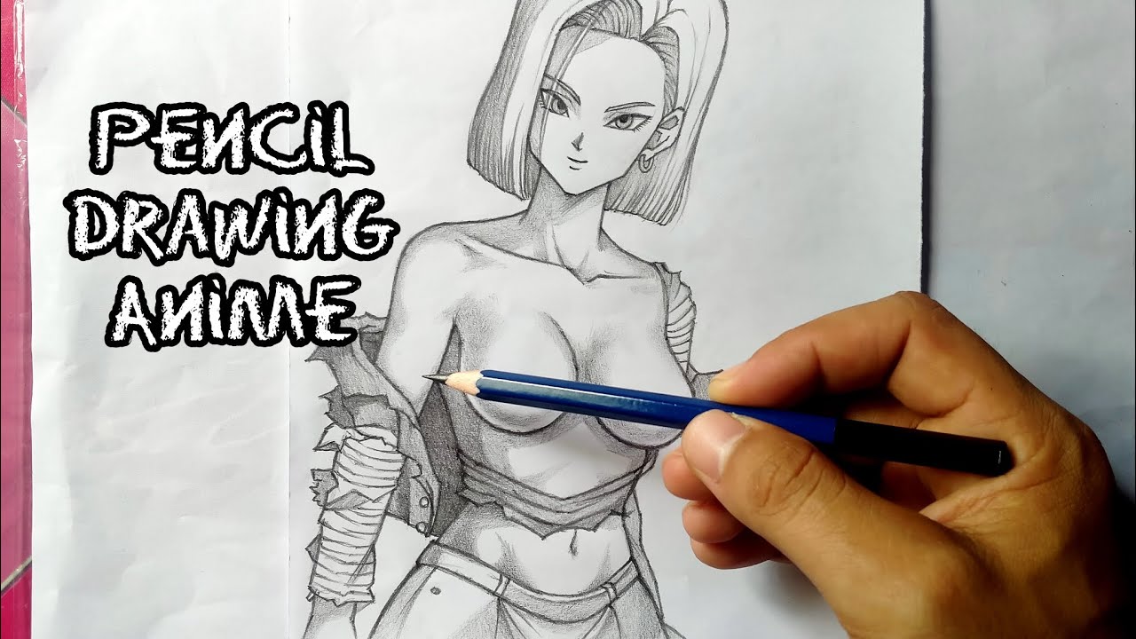 Draw android 18 from Dragonball easy|Pencil drawing - YouTube