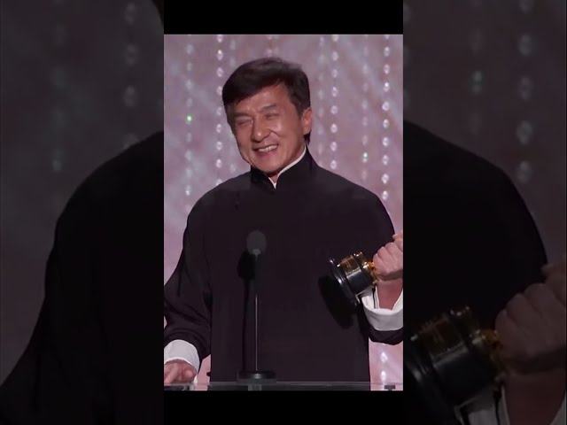 Jackie Chan gets the long-awaited Oscar award #Shorts class=