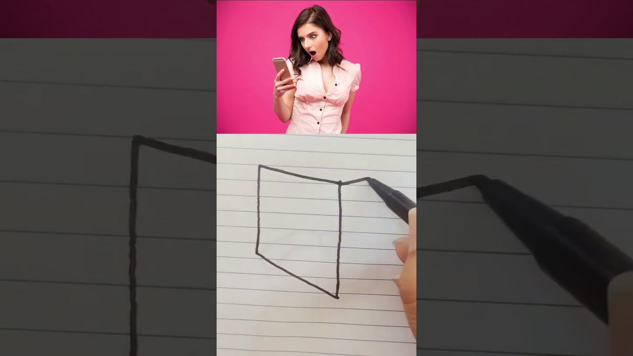 How to draw a Rubik's cube 