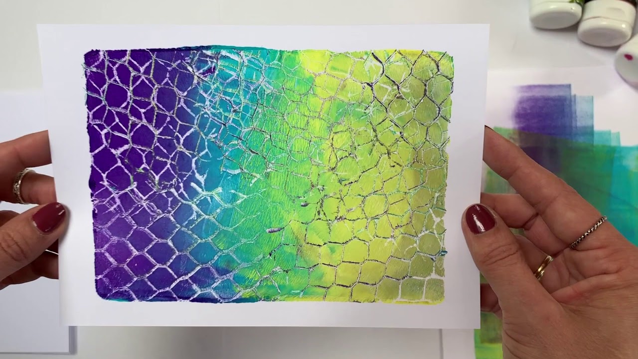Recycle! Cardboard Printing with Gelli Arts® by Birgit Koopsen