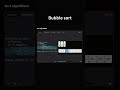 Bubble sort #algorithms  #coding #leetcode #programming #code #python #codinglife #codingtutorial