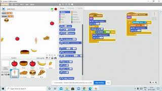 fruits catching game part 2(junk food and next level coding)