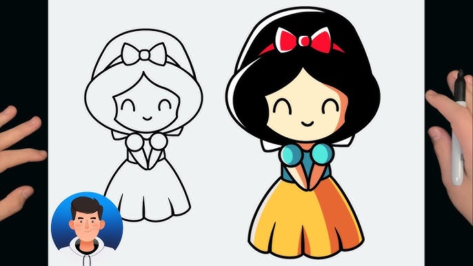 30+ Desenhos da Branca de Neve para colorir - Como fazer em casa