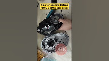 Tips for opening Bafang M400 G330 motor steel cover