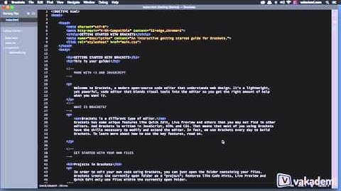 Brackets Front End Kod Editörü - Brackets